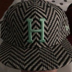 White striped New Era HUF hat